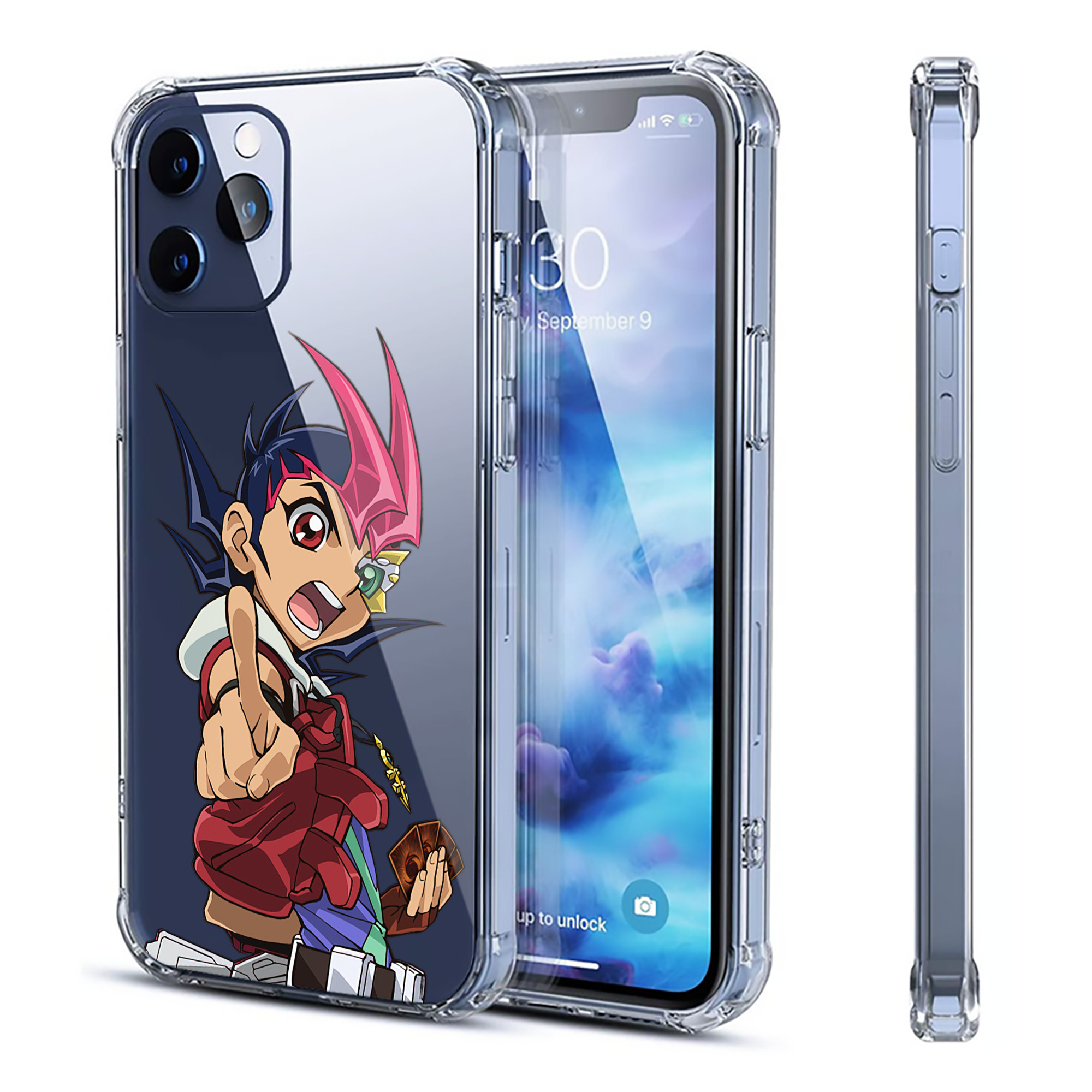 （画像用） 遊☆戯☆王 Yu-Gi-Oh! 【iPhone 12シリーズ対応】透明スマホケース（クリアソフトケース）